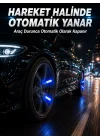 Mey İthalat® Hareketle Yanan LED Sibop Işığı 4lü Araç Lastik Lambası