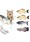 Mey İthalat® Hareketli Balık Kedi Oyuncağı Şarjlı