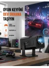 Mey İthalat® HCS350pro Android 11 İşletim Sistemli Mini Projektör Yeni Nesil