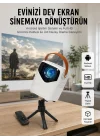 Mey İthalat® HD Ayaklı Portatif Projeksiyon Cihazı Bluetooth Wifi Akıllı Android İşlemcili