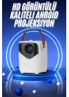 Mey İthalat® HD Ayaklı Portatif Projeksiyon Cihazı Bluetooth Wifi Akıllı Android İşlemcili