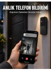 Mey İthalat® HD Kameralı Akıllı Kapı Zili | Çift Yönlü Sesli Wi-Fi Görüntülü Kapı Zili