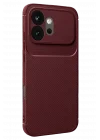 Mey İthalat®  Huawei Honor 600 Auto Focus Karbon Kapak - Bordo