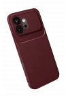 Mey İthalat®  Huawei Honor 600 Auto Focus Karbon Kapak - Bordo