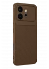 Mey İthalat®  Huawei Honor 600 Auto Focus Karbon Kapak - Kahverengi