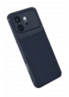 Mey İthalat®  Huawei Honor 600 Auto Focus Karbon Kapak - Lacivert