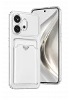 Mey İthalat®  Huawei Honor 600 Kart Şeffaf Silikon - Şeffaf