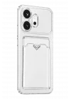 Mey İthalat®  Huawei Honor 600 Kart Şeffaf Silikon - Şeffaf