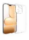 Mey İthalat®  Huawei Honor 600 Lite Lüx Şeffaf Silikon - Şeffaf
