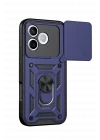 Mey İthalat®  Huawei Honor 600 Lite Pars Lens Yüzüklü Silikon - Lacivert