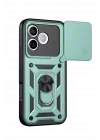 Mey İthalat®  Huawei Honor 600 Lite Pars Lens Yüzüklü Silikon - Yeşil