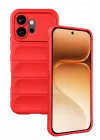 Mey İthalat®  Huawei Honor 600 Optimum Silikon - Kırmızı