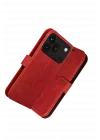 Mey İthalat®  Huawei Honor 600 Pro Trend S Plus Kapaklı Kılıf - Kırmızı