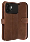 Mey İthalat®  Huawei Honor 600 Trend S Plus Kapaklı Kılıf - Taba