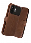 Mey İthalat®  Huawei Honor 600 Trend S Plus Kapaklı Kılıf - Taba