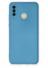 Mey İthalat®  Huawei P30 Lite Kılıf Nano içi Kadife Silikon - Mavi