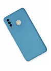 Mey İthalat®  Huawei P30 Lite Kılıf Nano içi Kadife Silikon - Mavi