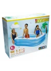 Mey İthalat® IH57180 SEFFAF MAVI AILE HAVUZU