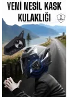 Mey İthalat® Intercom Kask Kulaklığı ANC Özelliği Yüksek Ses Kaliteli Bluetooth Kulaklık