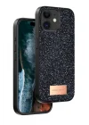 Mey İthalat®   iPhone 11 Bright Simli Kapak - Siyah