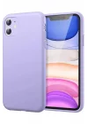 Mey İthalat®   iPhone 11 Kılıf First Silikon - Lila