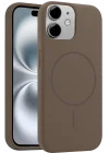 Mey İthalat®   iPhone 11 Kılıf Jully Magsafe Kapak - Kahverengi