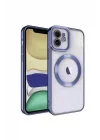 Mey İthalat®   iPhone 11 Kılıf Kross Magneticsafe Kapak - Lacivert