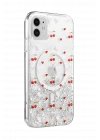 Mey İthalat®   iPhone 11 Misk Simli Magsafe Kapak - Desen 5