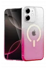 Mey İthalat®   iPhone 11 Pummel Shiny Magsafe Kapak - Pembe