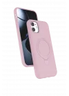 Mey İthalat®   iPhone 11 Regal Magsafe Standlı Kapak - Açık Pembe