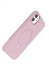 Mey İthalat®   iPhone 11 Regal Magsafe Standlı Kapak - Açık Pembe