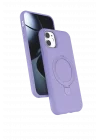 Mey İthalat®   iPhone 11 Regal Magsafe Standlı Kapak - Lila