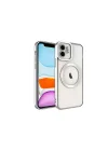 Mey İthalat®  iPhone 12 Kılıf Kross Magneticsafe Kapak - Gümüş