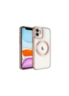 Mey İthalat®  iPhone 12 Kılıf Kross Magneticsafe Kapak - Rose