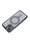 Mey İthalat®   iPhone 13 Kılıf Joke Simli Magneticsafe Kılıf - Lacivert