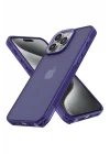 Mey İthalat®   iPhone 13 Pro Max Kılıf Elegant Kapak - Derin Mor