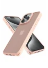 Mey İthalat®   iPhone 13 Pro Max Kılıf Elegant Kapak - Pudra