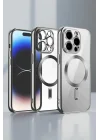 Mey İthalat®   iPhone 13 Pro Max Kılıf Kross Magneticsafe Kapak - Titan Gri