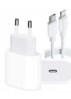 Mey İthalat® iPhone 14 13 12 11 8 Plus 7 Uyumlu 20W PD Hızlı Şarj Seti