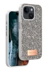 Mey İthalat®   iPhone 14 Bright Simli Kapak - Gold