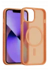 Mey İthalat®   iPhone 14 Jota Magsafe Kapak - Turuncu