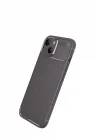 Mey İthalat®   iPhone 14 Kılıf Auto Focus Karbon Kapak - Gri