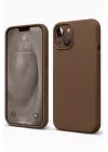 Mey İthalat®   iPhone 14 Kılıf First Silikon - Kahverengi
