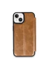 Mey İthalat®   iPhone 14 Kılıf Flip Cover - Taba