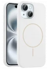 Mey İthalat®   iPhone 14 Kılıf Jully Magsafe Kapak - Beyaz