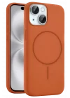 Mey İthalat®   iPhone 14 Kılıf Jully Magsafe Kapak - Turuncu