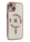 Mey İthalat®   iPhone 14 Kılıf Kross Magneticsafe Kapak - Rose