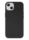 Mey İthalat®   iPhone 14 Kılıf Nano içi Kadife Silikon - Siyah