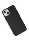 Mey İthalat®   iPhone 14 Kılıf Nano içi Kadife Silikon - Siyah