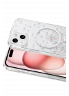 Mey İthalat®   iPhone 14 Misk Simli Magsafe Kapak - Desen 1